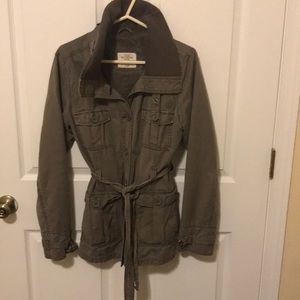 H&M military style fitted coat